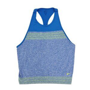 Nike Tank Top Shirt Womens XL Blue Loose Running Training Dri-Fit Sleeveless